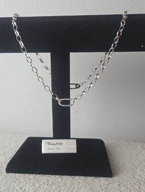 Authentic Thomas Sabo 925 Sterling Silver Charm Club Link Necklace